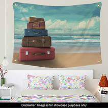 Bags On Beach Wall Art 54418420