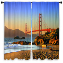 Baker Beach, San Francisco Window Curtains 2165133