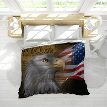 Bald Eagle And American Flag Bedding 862986