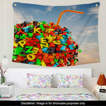 Ball Of Letters Wall Art 61997670