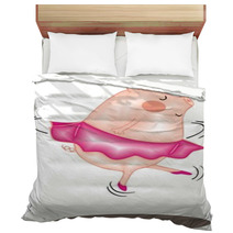 Ballerina Pig Bedding 39209641