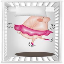 Ballerina Pig Nursery Decor 39209641