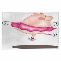 Ballerina Pig Rugs 39209641