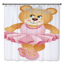Ballerina Teddy Bear Bath Decor 54750846