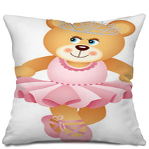 Ballerina Teddy Bear Pillows 54750846