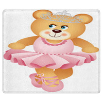Ballerina Teddy Bear Rugs 54750846
