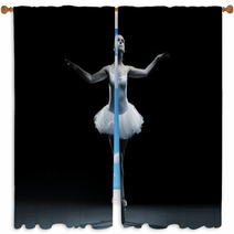 Ballet Dancer-action Window Curtains 59438278