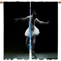 Ballet Dancer-action Window Curtains 59438280