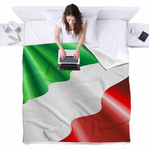 Bandiera Italia 150° Unità Italia-Italy Flag-Vector Blankets 30681610
