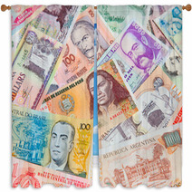 Banknotes Window Curtains 65663053