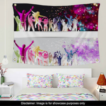 Banner Disco Party Wall Art 65790458