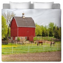 Barn And Horses Bedding 98870674