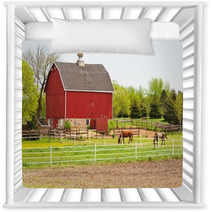 Barn And Horses Nursery Decor 98870674
