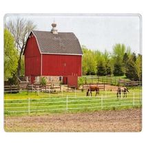 Barn And Horses Rugs 98870674