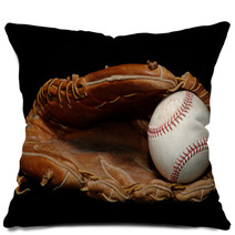 Baseball And Bat On Black Pillows 713375