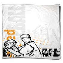 Baseball Background Blankets 20055727