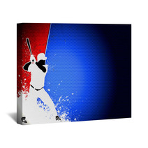 Baseball Background Wall Art 44853652
