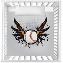 Baseball Ball Design Element Nursery Decor 24716406