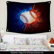 Baseball Ball Wall Art 34678575