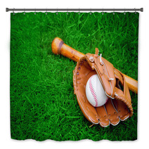 Baseball Bat, Ball And Glove Bath Decor 42522255