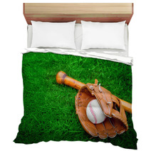 Baseball Bat, Ball And Glove Bedding 42522255