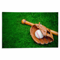 Baseball Bat, Ball And Glove Rugs 42522255