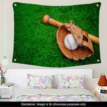 Baseball Bat, Ball And Glove Wall Art 42522255