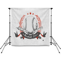 Baseball Emblem Backdrops 72679139