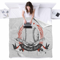 Baseball Emblem Blankets 72679139