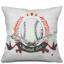 Baseball Emblem Pillows 72679139