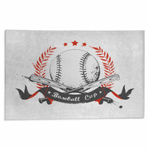 Baseball Emblem Rugs 72679139