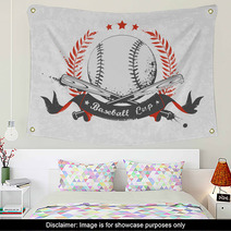 Baseball Emblem Wall Art 72679139