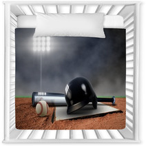 Baseball Equipment Under Spotlight Nursery Decor 59794876