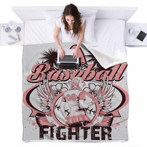Baseball Fighter Blankets 60883779