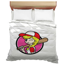 Baseball Girl Bedding 171260212