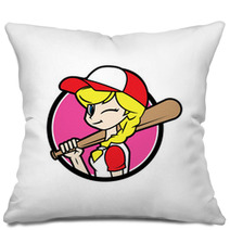 Baseball Girl Pillows 171260212