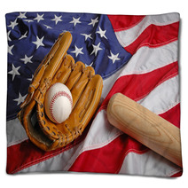 Baseball In America Blankets 1367494