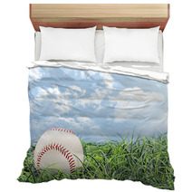 Baseball In Grass Bedding 50102253