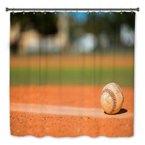 Baseball On Pitchers Mound Bath Decor 75955601