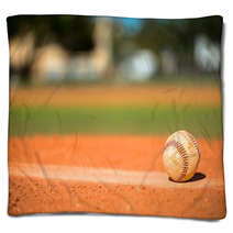 Baseball On Pitchers Mound Blankets 75955601