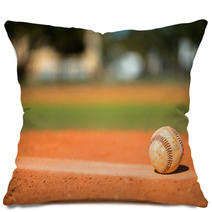 Baseball On Pitchers Mound Pillows 75955601