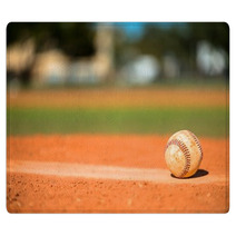 Baseball On Pitchers Mound Rugs 75955601