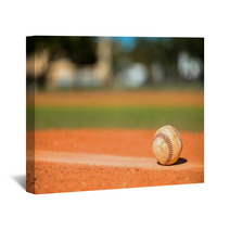 Baseball On Pitchers Mound Wall Art 75955601