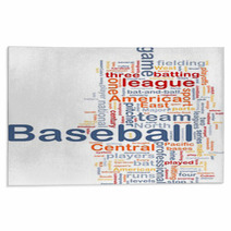 Baseball Sports Background Concept Rugs 23348075