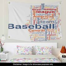 Baseball Sports Background Concept Wall Art 23348075