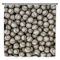 Baseballs Background Bath Decor 45047938