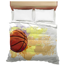 Basketball Banner All Elements Are In Separate Layers And Grouped Bedding 85562316