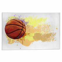 Basketball Banner All Elements Are In Separate Layers And Grouped Rugs 85562316