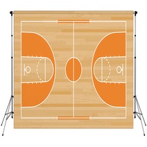 Basketball Court Floor With Line On Wood Pattern Texture Background Basketball Field Vector Backdrops 249298691