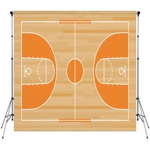 Basketball Court Floor With Line On Wood Pattern Texture Background Basketball Field Vector Backdrops 249298691